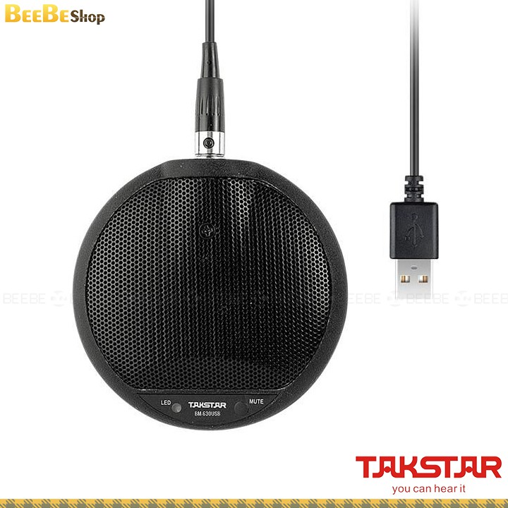 Takstar BM-630USB | Mic Họp Trực Tuyến, Kết Nối Usb, Đa Hướng Thu