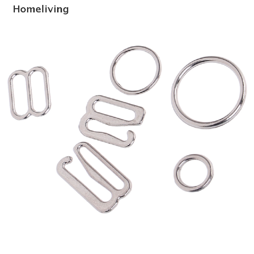 Set 100 Móc Kim Loại Màu Bạc May Đồ Lót