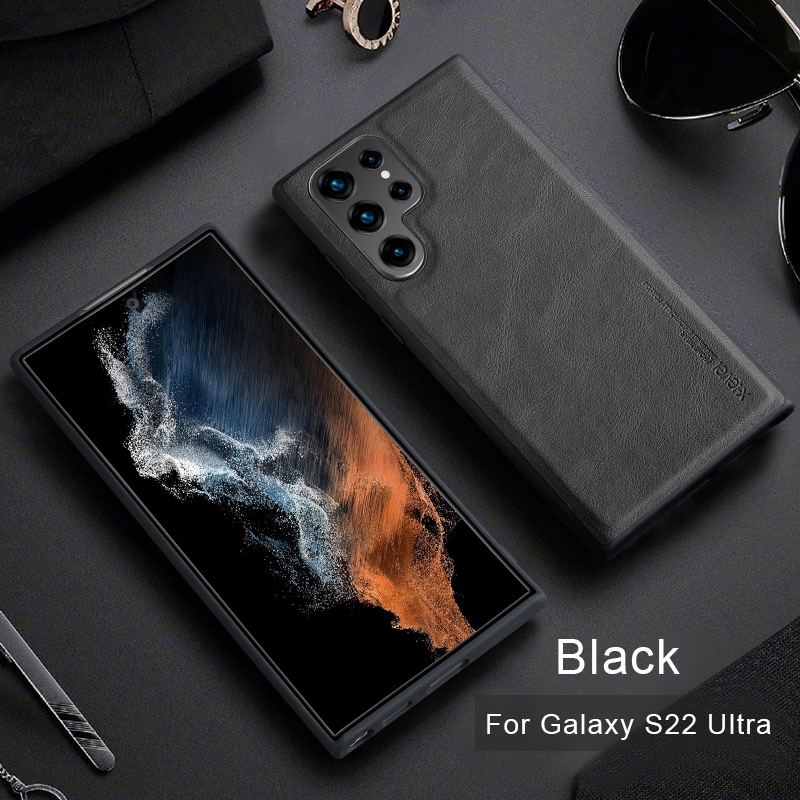 Ốp Điện Thoại X-Level Bằng Da Mềm Sang Trọng Cho Samsung Galaxy S22 Ultra S22 Plus S22