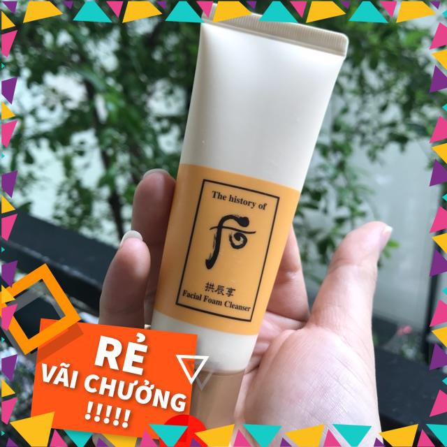 [XẢ KHO] Sữa rửa mặt Whoo vàng hoàng cung 40ml