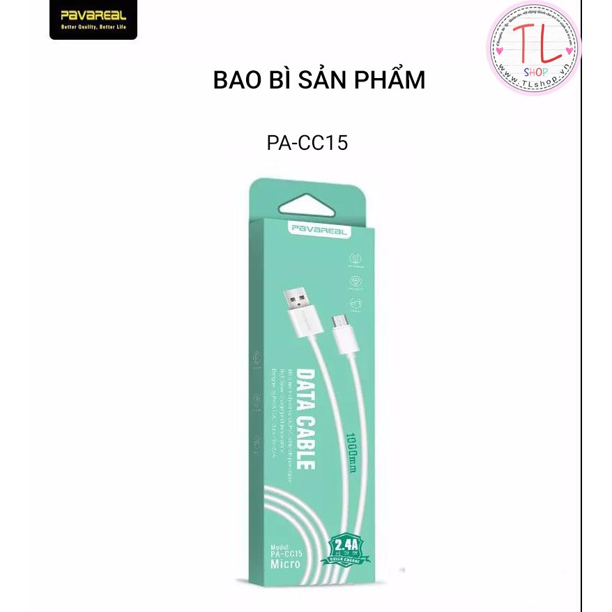 CÁP SẠC SAMSUNG - CÁP SẠC ĐẦU MICRO - CÁP SẠC PAVAREAL
