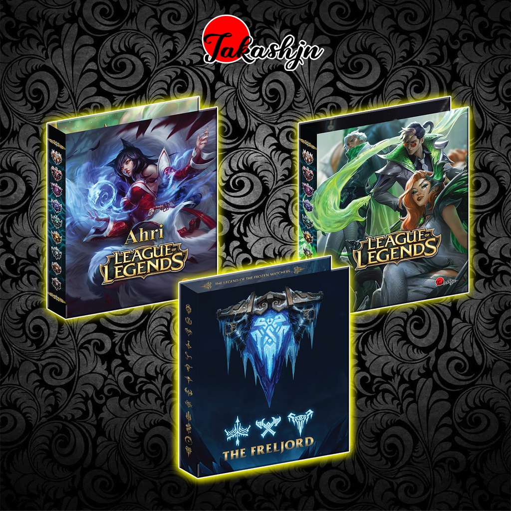 Bìa Album sưu tập thẻ bài Liên Minh Huyền Thoại - LMHT - League of Legends 9 ngăn