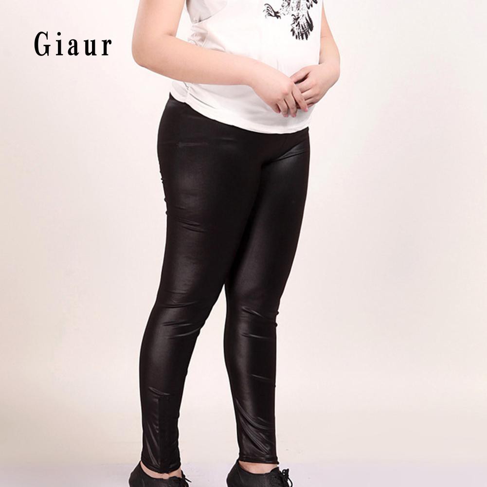 Quần legging giả da size lớn cho nữ