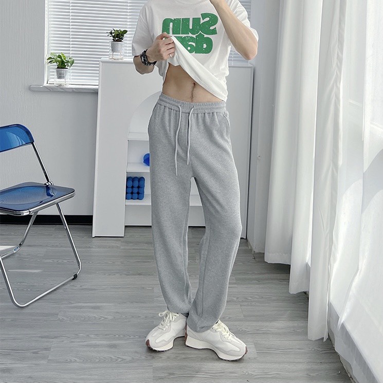 Quần suông dài (pants) nam nữ unisex basic, chất cotton da cá cao cấp, lưng thun co dãn ,đi học,đi chơi,đi làm,thể thao