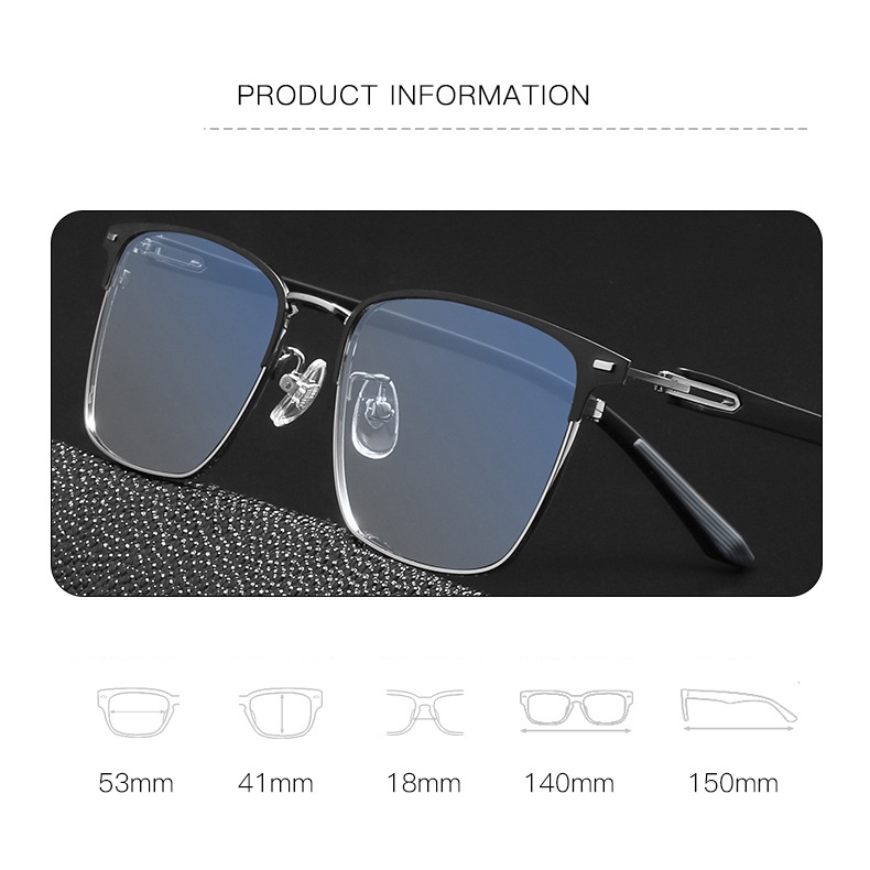 Hevia Kính Mắt Gọng Titan Siêu Nhẹ Thoải Mái pt088