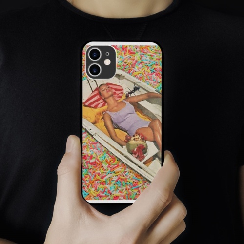 Ốp lưng iphone SAMSUNG hình woman on candy pool collage art minimalism đẹp ốp dẻo  cho các dòng iPhone PAP20210875