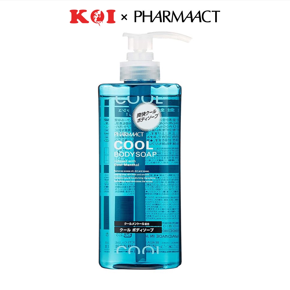 Sữa tắm mát lạnh cho nam Pharmaact Cool Body Soap hương bạc hà 600ml