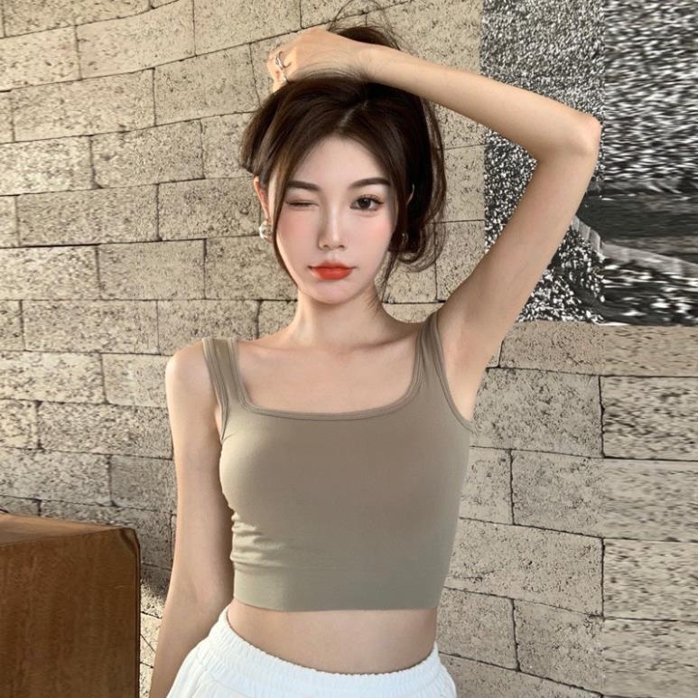 Áo Bra Nữ Chất Thun Mềm Dáng Lửng Có Lót Ngực Mẫu Mới Hot 236