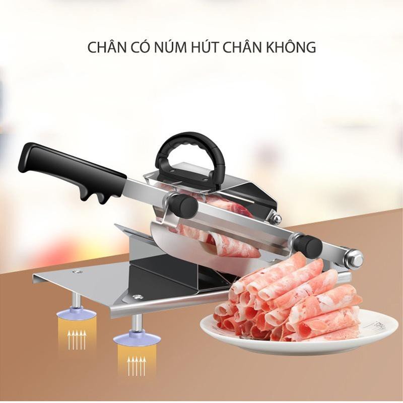 Máy Cắt Thịt Đông Lạnh Chỉnh Độ Dày Mòng Siêu Bền, Combo Bộ Dao Thái Thịt Đa Năng Thế Hệ Mới Hợp Kim Cao Cấp Không Rỉ