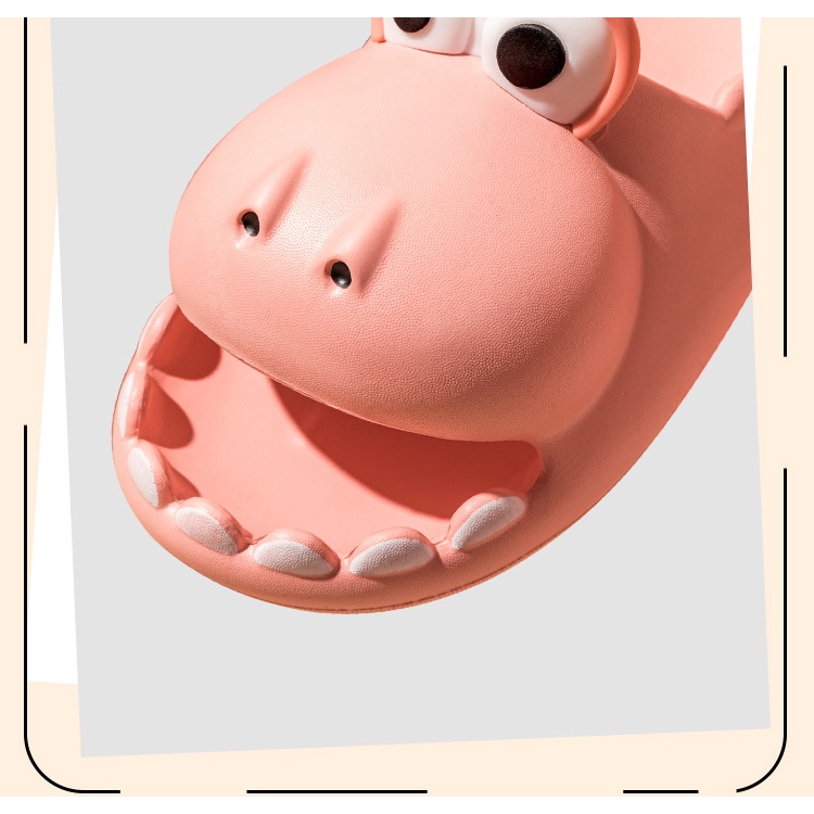 Dép Đi Trong Nhà Đế Mềm Chống Trượt Hình Khủng Long Hoạt Hình Dễ Thương Dành Cho Cặp Đôi TRANGBIHUE