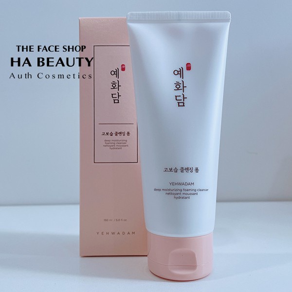 Sữa rửa mặt cấp ẩm chống lão hóa sạch sâu The Face Shop Yehwadam Deep Moisturizing Foaming Cleanser 150ml dưỡng ẩm sâu