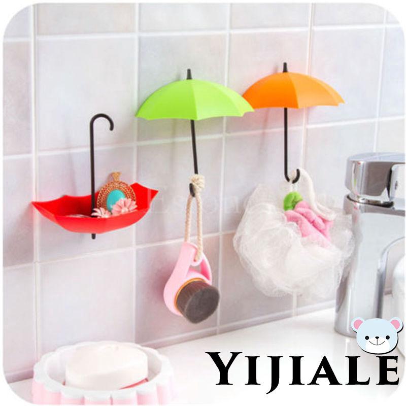 Bộ 3 móc treo đồ hình cây dù nhiều màu