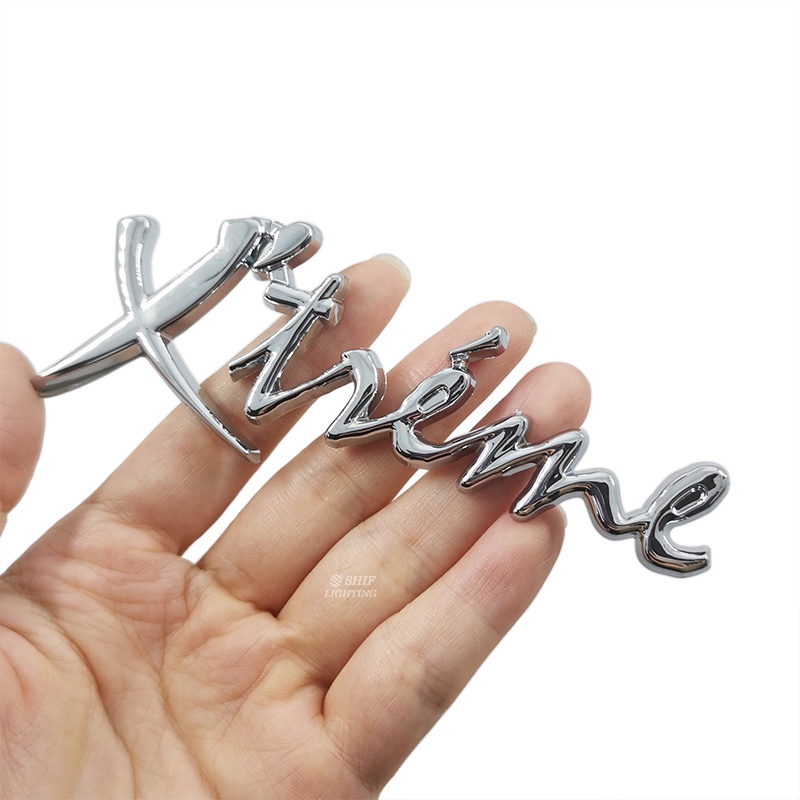 1 Miếng Dán Logo Chữ Cái Chất Liệu ABS Dùng Để Trang Trí Thân Xe Hơi XTREME