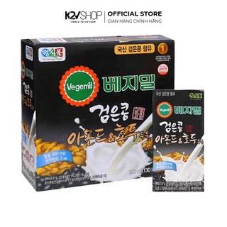 Thùng 20 Bịch / 16 Hộp Sữa Óc Chó Hạnh Nhân và Đậu Đen Vegemil Sữa Hạt Hàn Quốc 190ml - K2V Shop