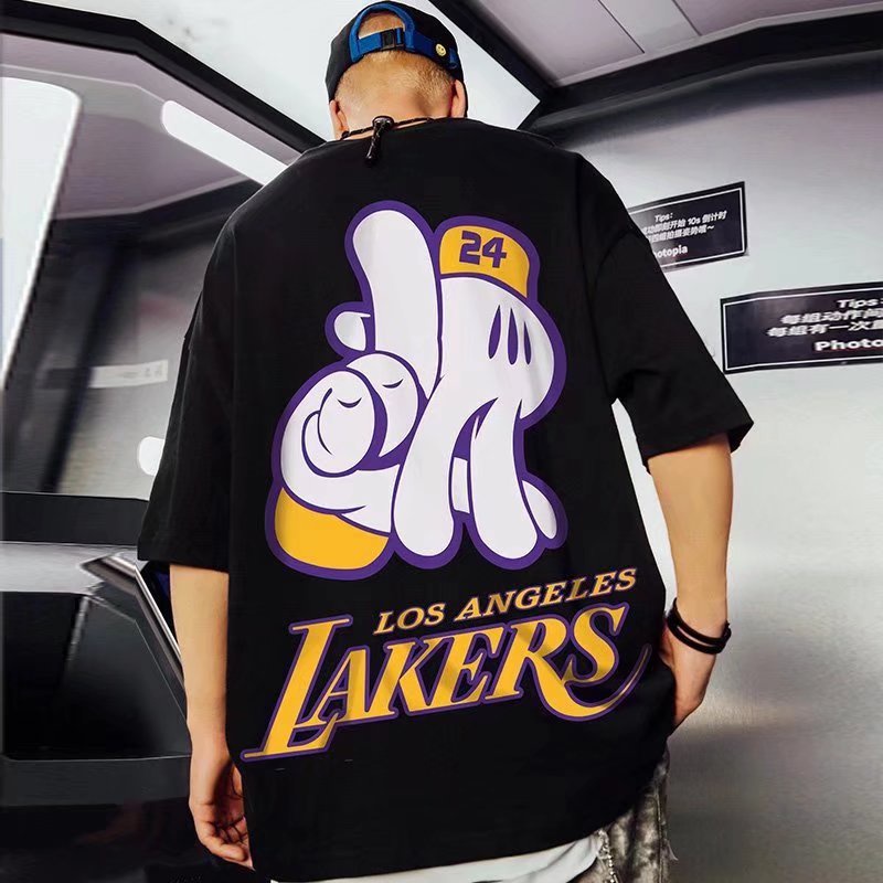 Áo Thun Tay Ngắn Dáng Rộng In Chữ Cỡ Lớn M-8XL Thời Trang Mùa Hè Cho Nam