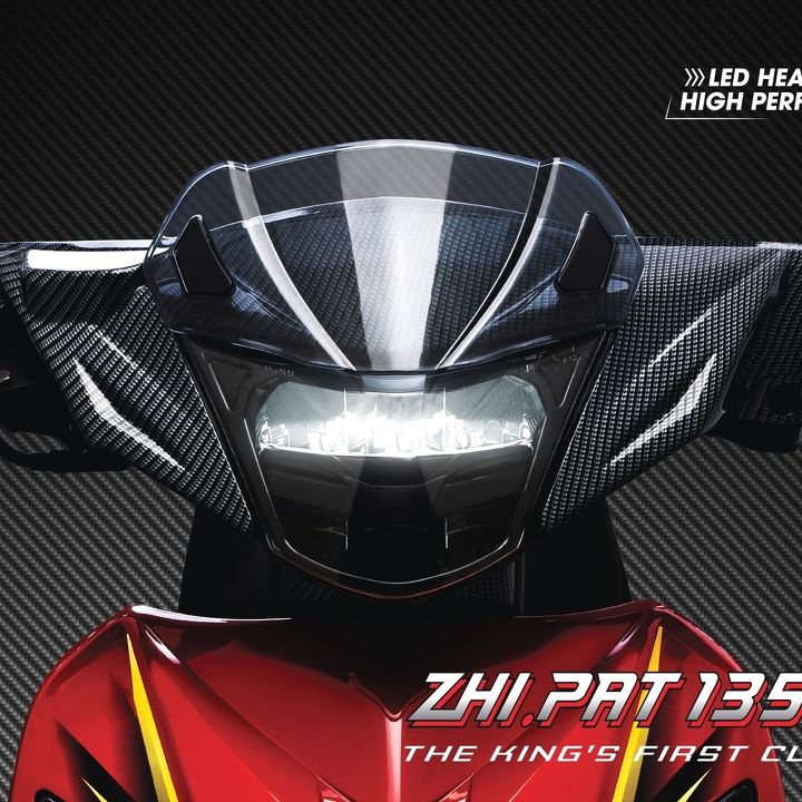 Chóa Đèn Exciter 135 2005 2010 2 Tầng Chính Hãng Zhi.Pat Bảo Hành 2 Năm