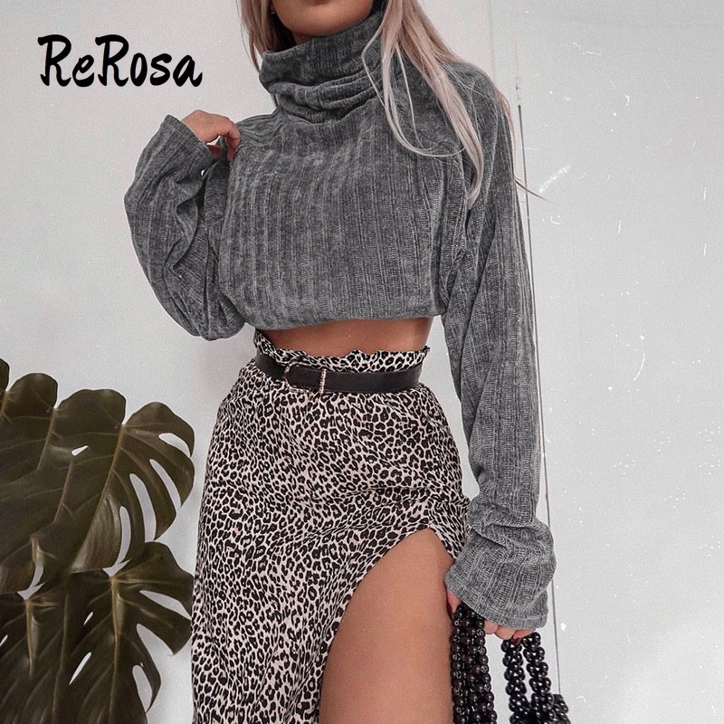 Áo Sweater Dệt Kim Cổ Cao Dáng Rộng Thiết Kế Trẻ Trung Cho Nữ 2021 | BigBuy360 - bigbuy360.vn