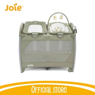 Giường cũi cho bé Joie Excursion Change & Bounce gấp gọn tích hợp đèn ngủ, nhạc kèm nôi cho bé