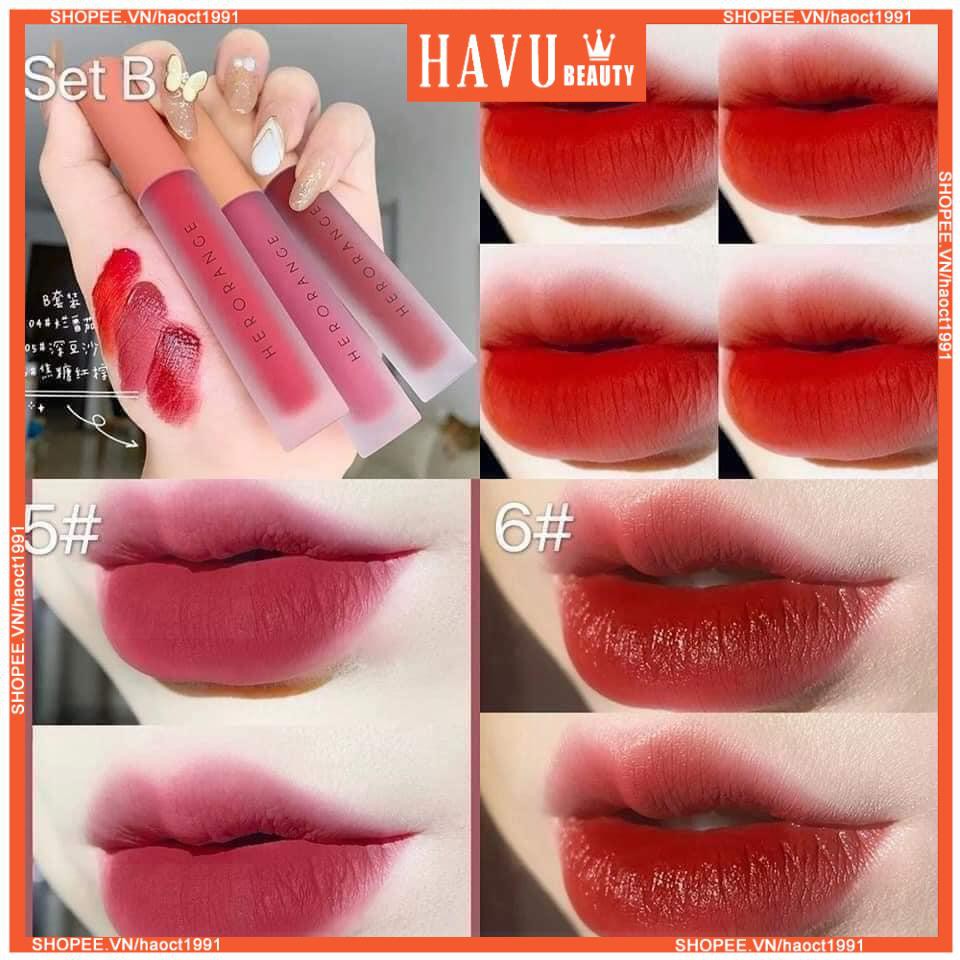 Son Kem Lì Herorange Fluffy Lip Glaze - Son Kem Siêu Xinh Chất Mềm Và Mịn - Son Kem Lì Lâu Trôi