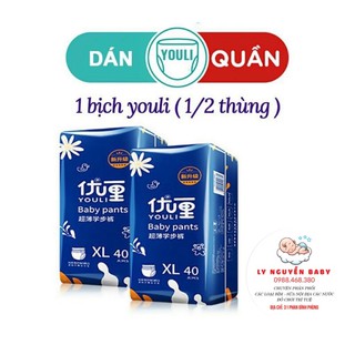 Bỉm dán/quần Youli S54/M46/L42/XL40/XXL36-