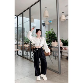 💯☀️SET QUẦN JOGGER TRƠN+ SET ÁO 2 MÓN ĐẮP CHÉO