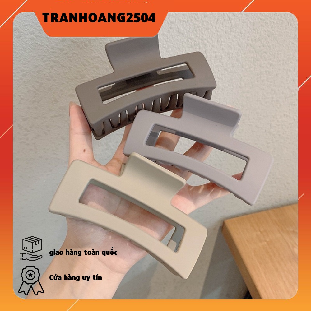 Kẹp tóc cỡ lớn kiểu dáng đơn giản phong cách Hàn Quốc trẻ trung