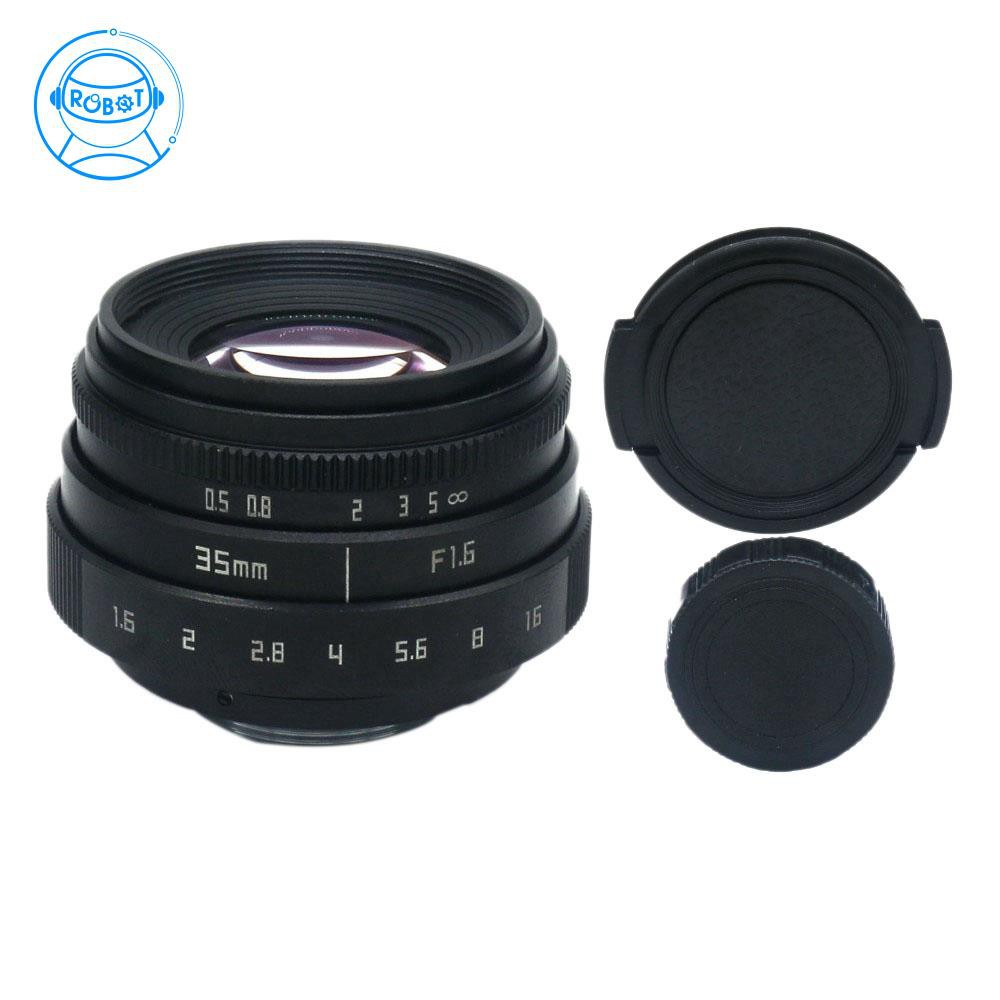 35mm F1.6 C Mount Camera Lens with Adapter Ring for PanasOnic Olympus PEN E-P6 / E-PL7 / E-PL6 / E-PL5 Etc