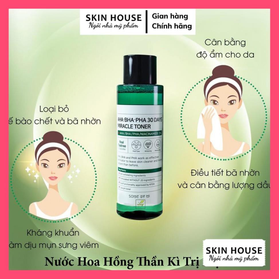 Nước hoa hồng Some By Mi AHA- BHA- PHA 30 Days Miracle Toner 150ml