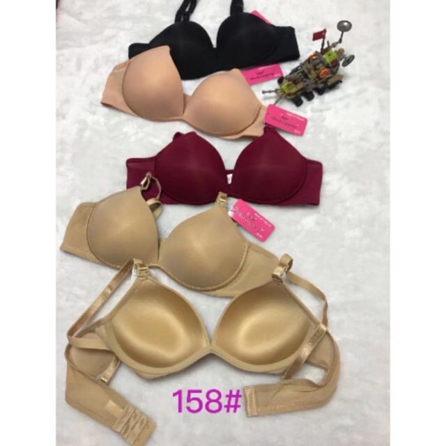 (158)áo lót thái trơn nâng ngưc_quả áo V chéo sexy