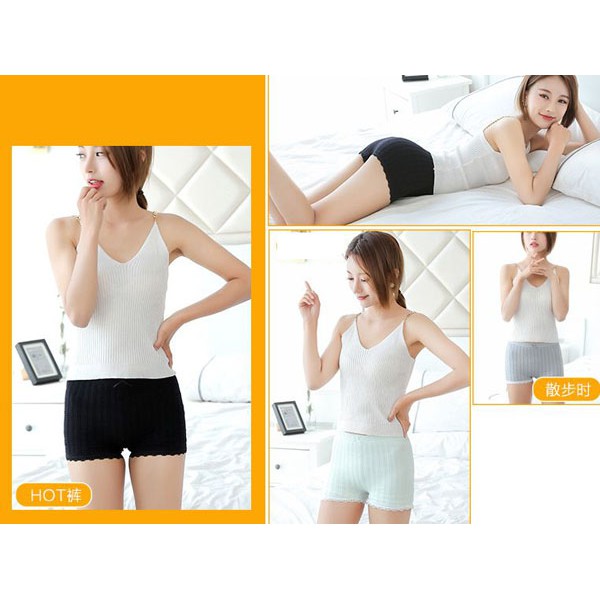 Quần mặc trong váy chất thun tăm co giãn 4 chiều - Quần mặc váy nữ