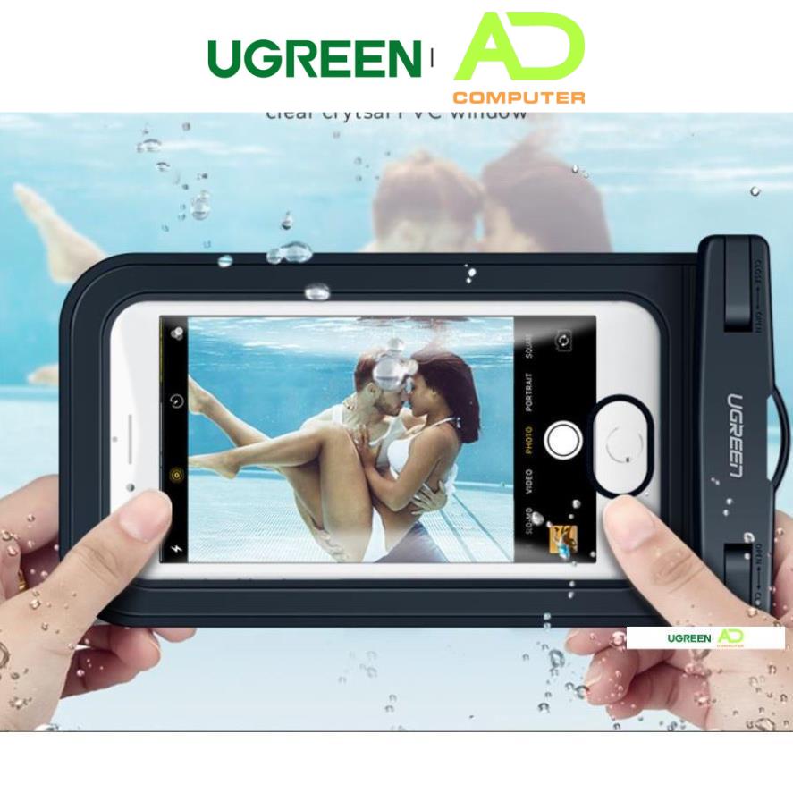 Túi đựng điện thoại UGREEN 60959 50919 chống nước tiêu chuẩn IPX8 độ sâu 10m- Hàng phân phối chính hãng - Bảo hành 18 th