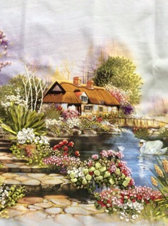 Tranh thêu ruy băng 150x80cm