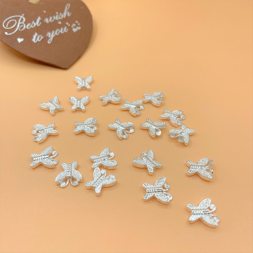 Charm nối hình bướm có râu - Charm bạc 925 - Mã CB171