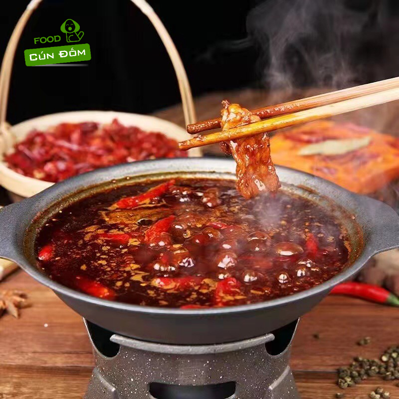 Gia vị lẩu cay Trùng Khánh Tứ Xuyên gói 500gr