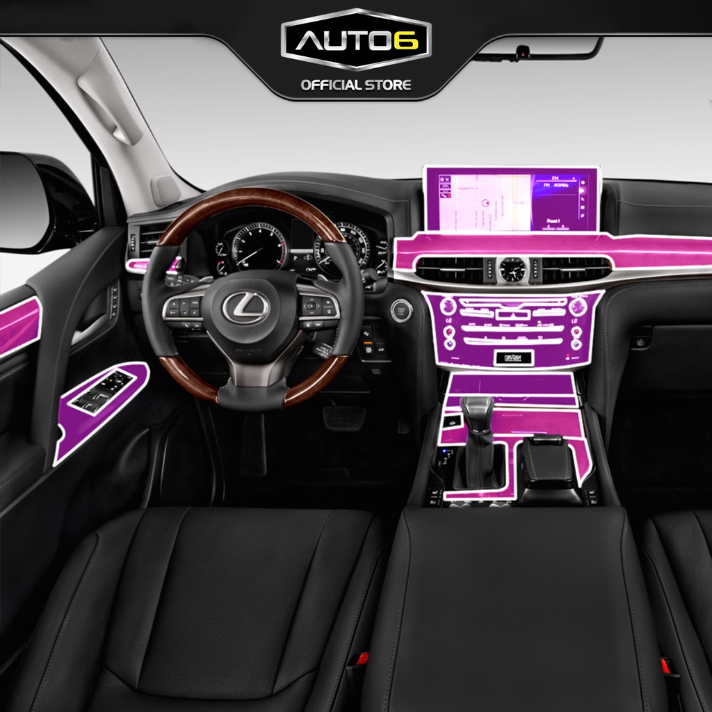 Film PPF trong suốt dán xe LEXUS LX570 chống xước bảo vệ nội thất ô tô - AUTO6