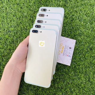 ( video + ảnh thật ) vỏ sườn thay thế dành cho 7plus xanh ngọc cạnh vuông