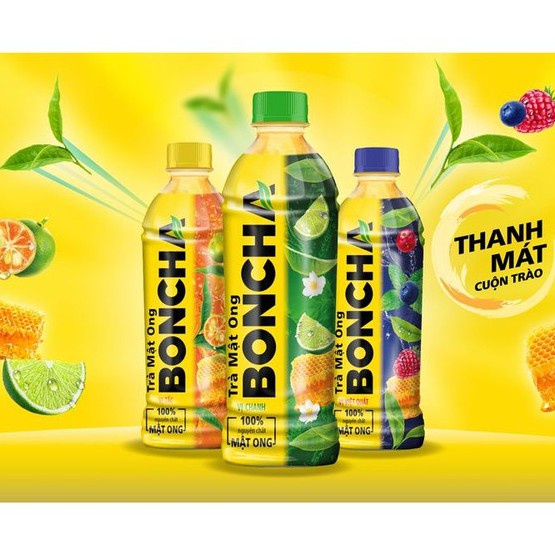 1 Chai Trà Mật Ong Boncha 450ml Đủ Vị