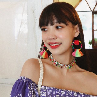 (Sẵn) Khuyên tai boho | Choker boho