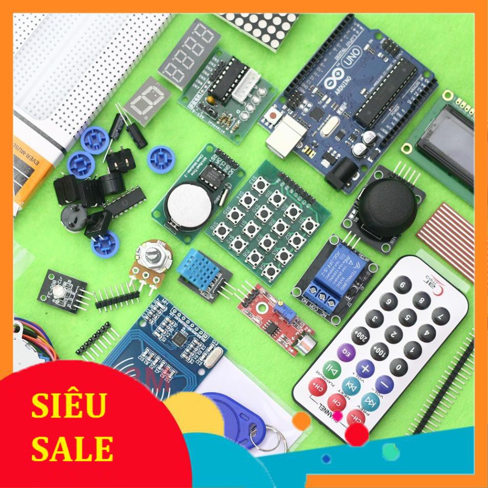 Combo Bộ Kít Arduino Uno R3 Full V2 - BH 06 Tháng