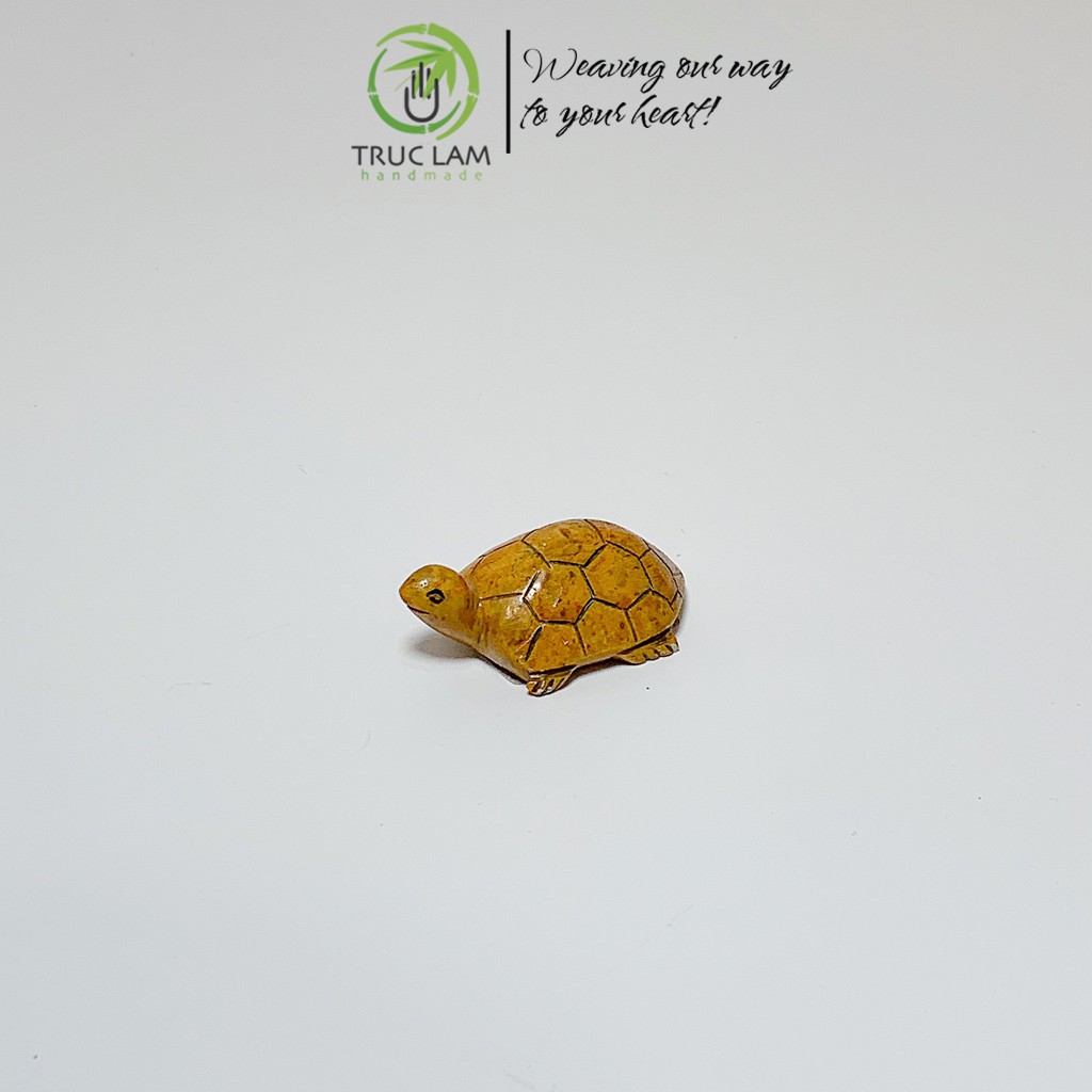 Tượng Trang Trí Hình Rùa Đá Tự Nhiên Điêu Khắc Thủ Công - Trúc Lâm Handmade