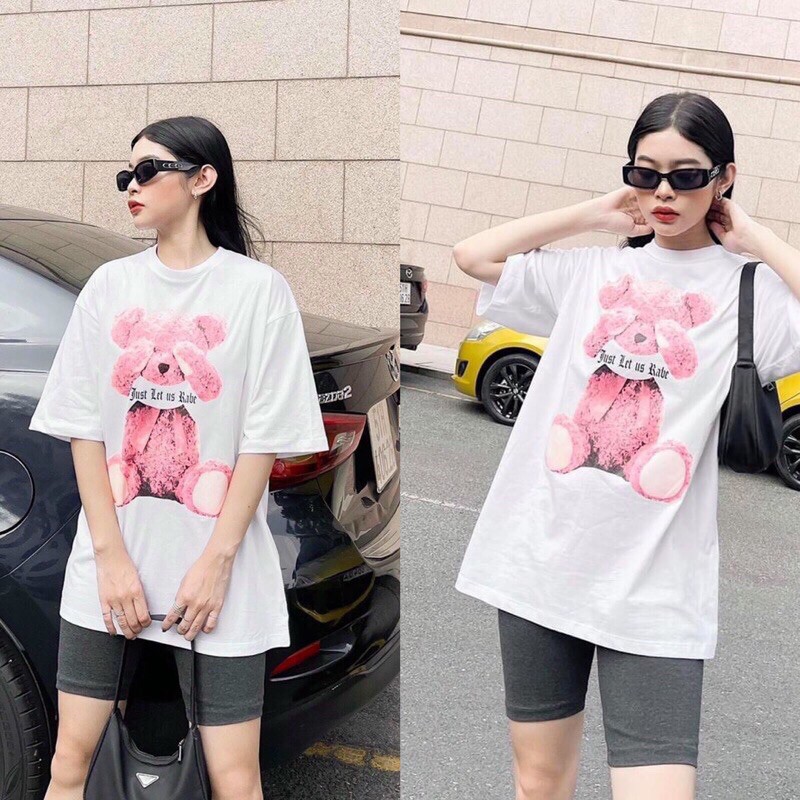 Áo phông nữ form rộng oversize cotton 100% siêu kute