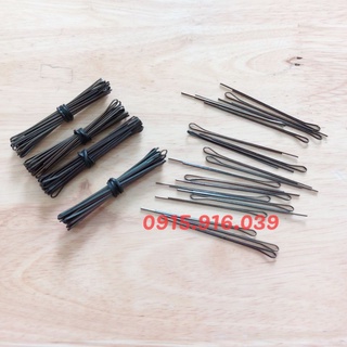 100 cây kẹp tăm đen xẹt mái, kẹp tóc cô dâu