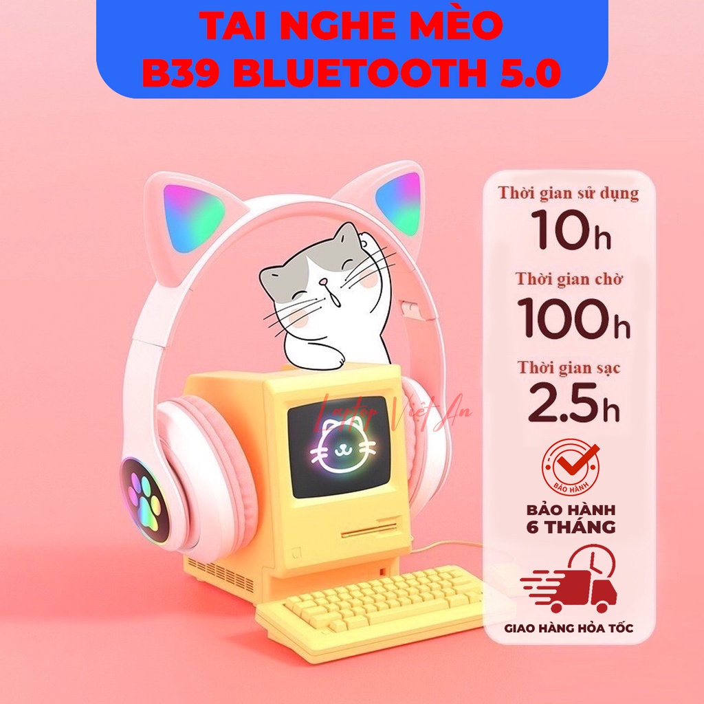 TAI NGHE MÈO B39 BLUETOOTH 5.0