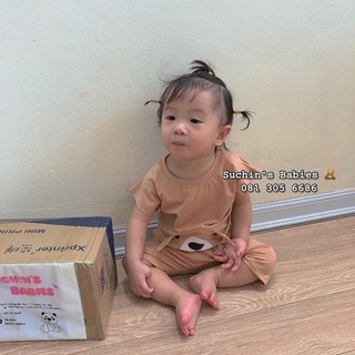 Bộ ba lỗ gấu cho bé BC0050 Suchin