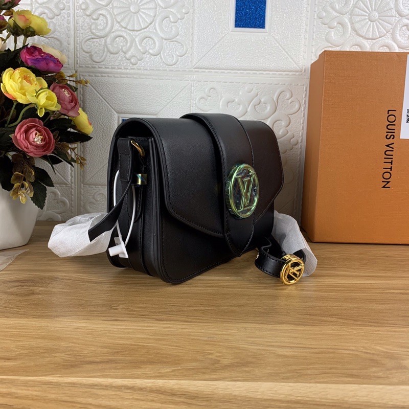 Túi xách LV Louis Vuitton Pont màu đen size 23cm