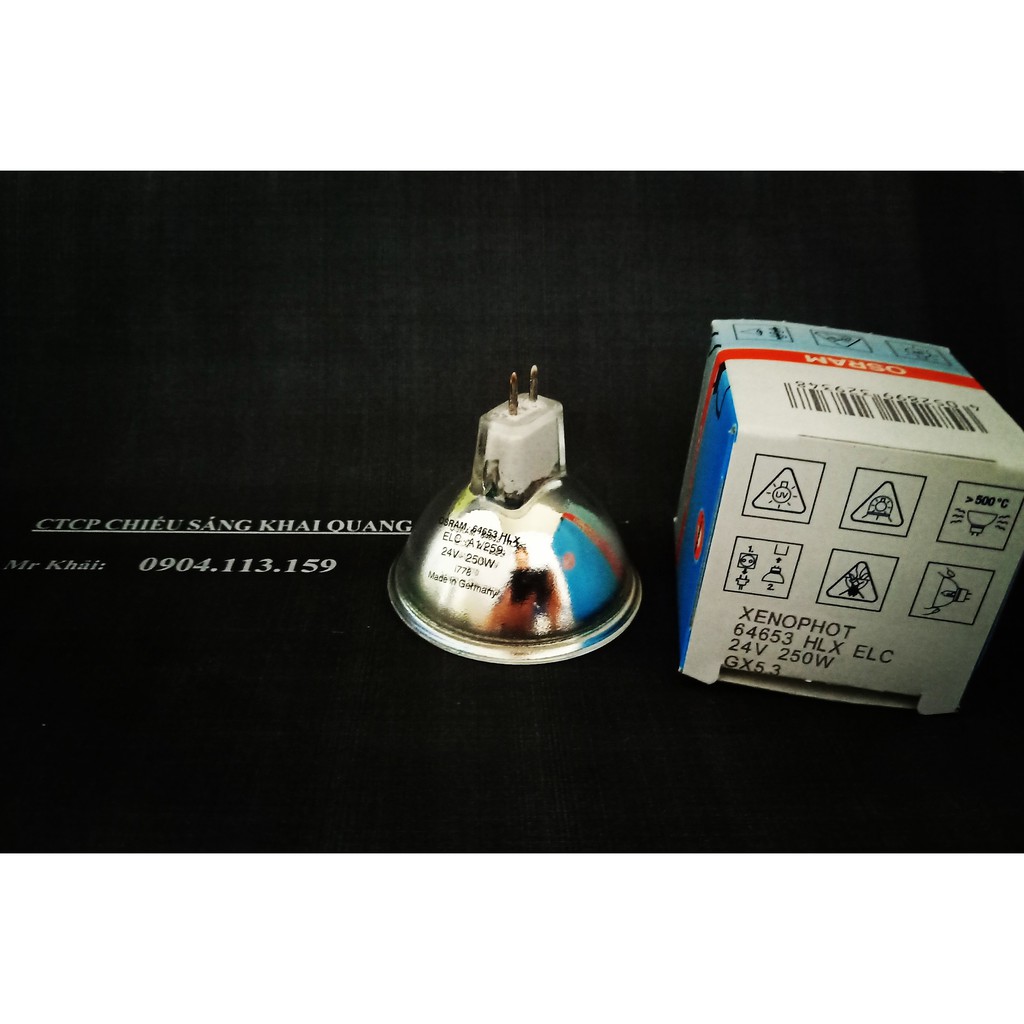 (SALE) Bóng halogen Osram HLX 64653 24V 250W GX5.3