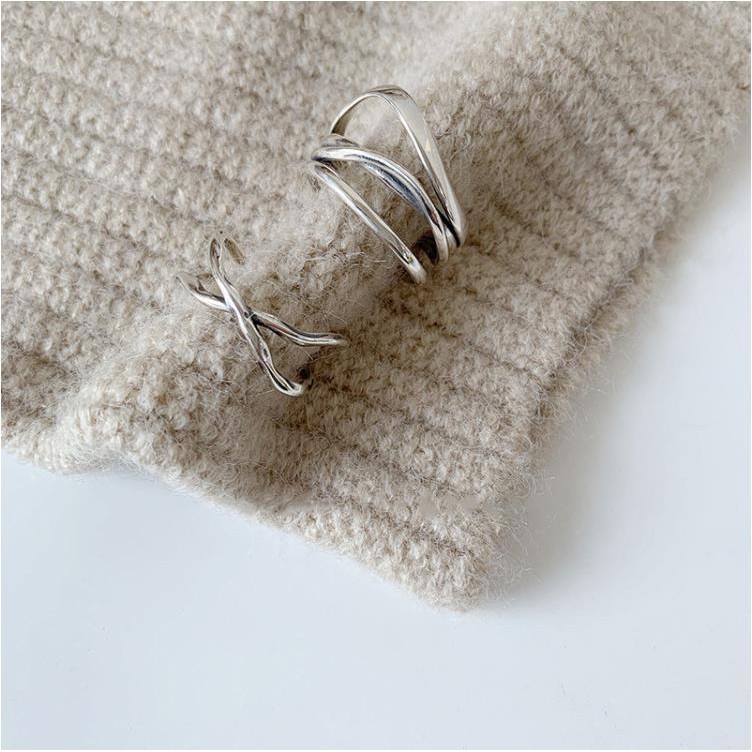 Nhẫn Hình Chữ X Nhiều Lớp B797