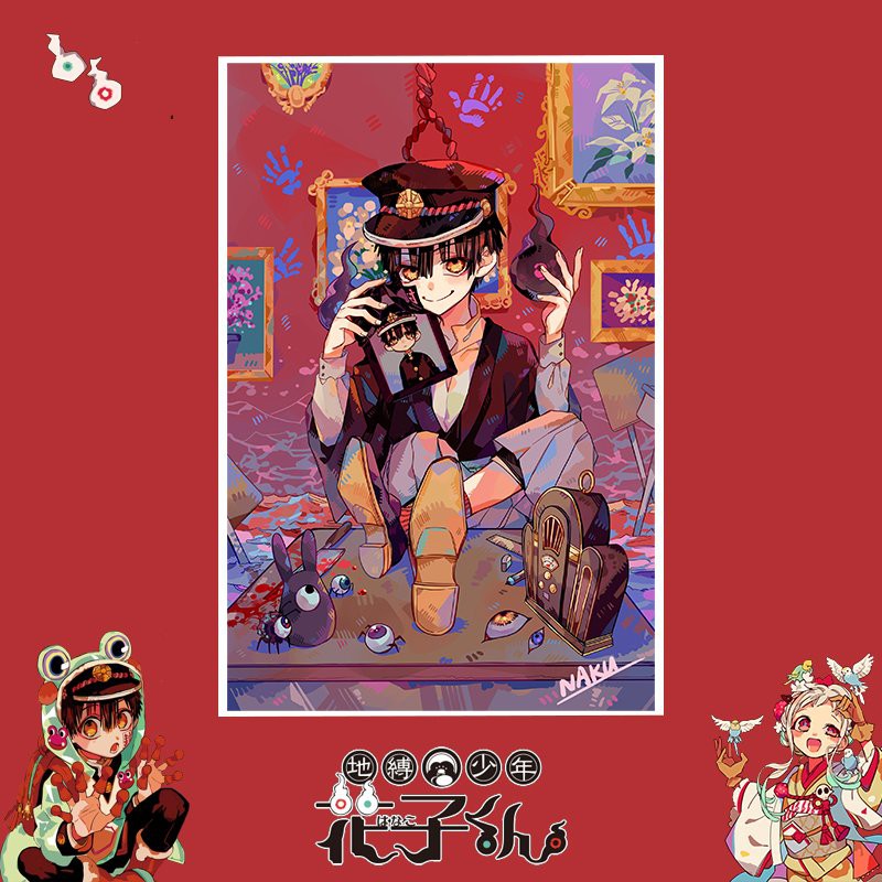 Tấm Postcard A5 anime cao cấp JIBAKU SHOUNEN HANAKO-KUN Cậu Ma Nhà Xí chibi ảnh đẹp nhiều mẫu