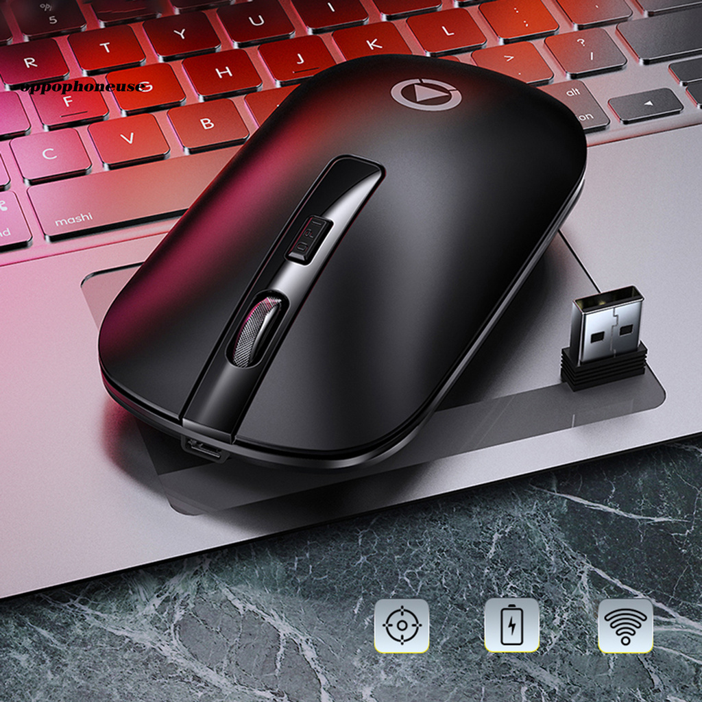 OPPO_A8 Mouse Wireless Transmission Adjustable DPI 2.4Ghz ABS Mute Button Gaming Mouse for Computer