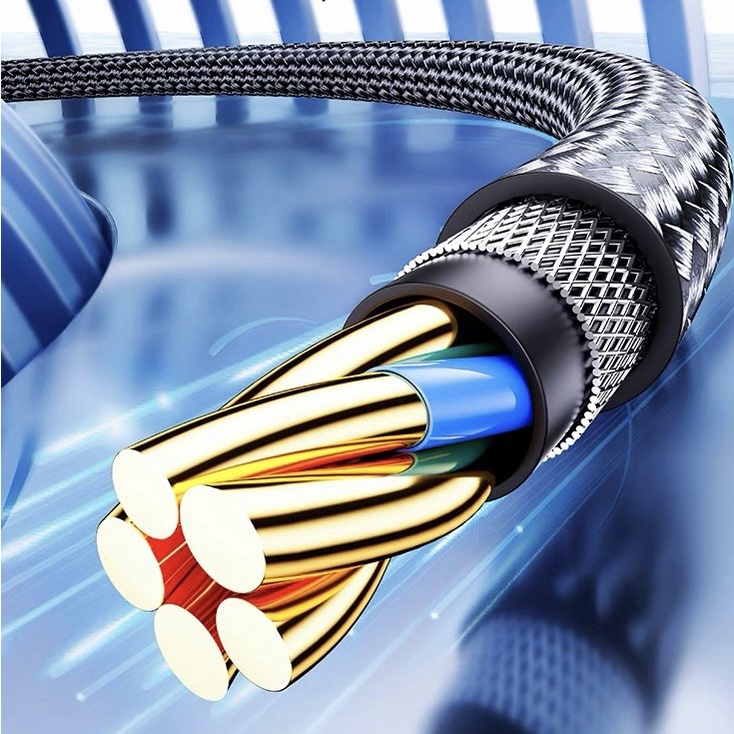 Cáp sạc nhanh 2.4A cho lP có đèn Led Baseus Dây bọc dù Độ Dài 1m Cho Ip 6/6s7/8PlusXsMaxXr11/12/13/pro/prm